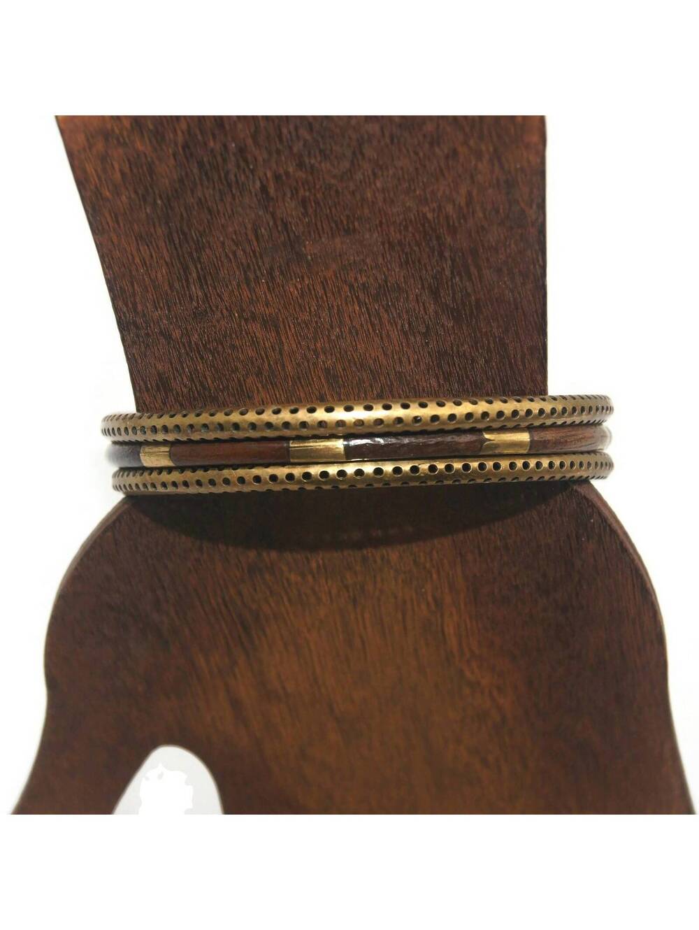 3 Vintage 8 Inch Brass Bangle Bracelets.